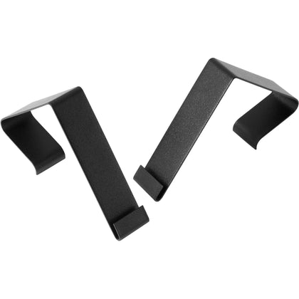 Quartet Matrix Cubicle Partition Hangers - Metal Black - 2/Set - Board & Easel Accessories