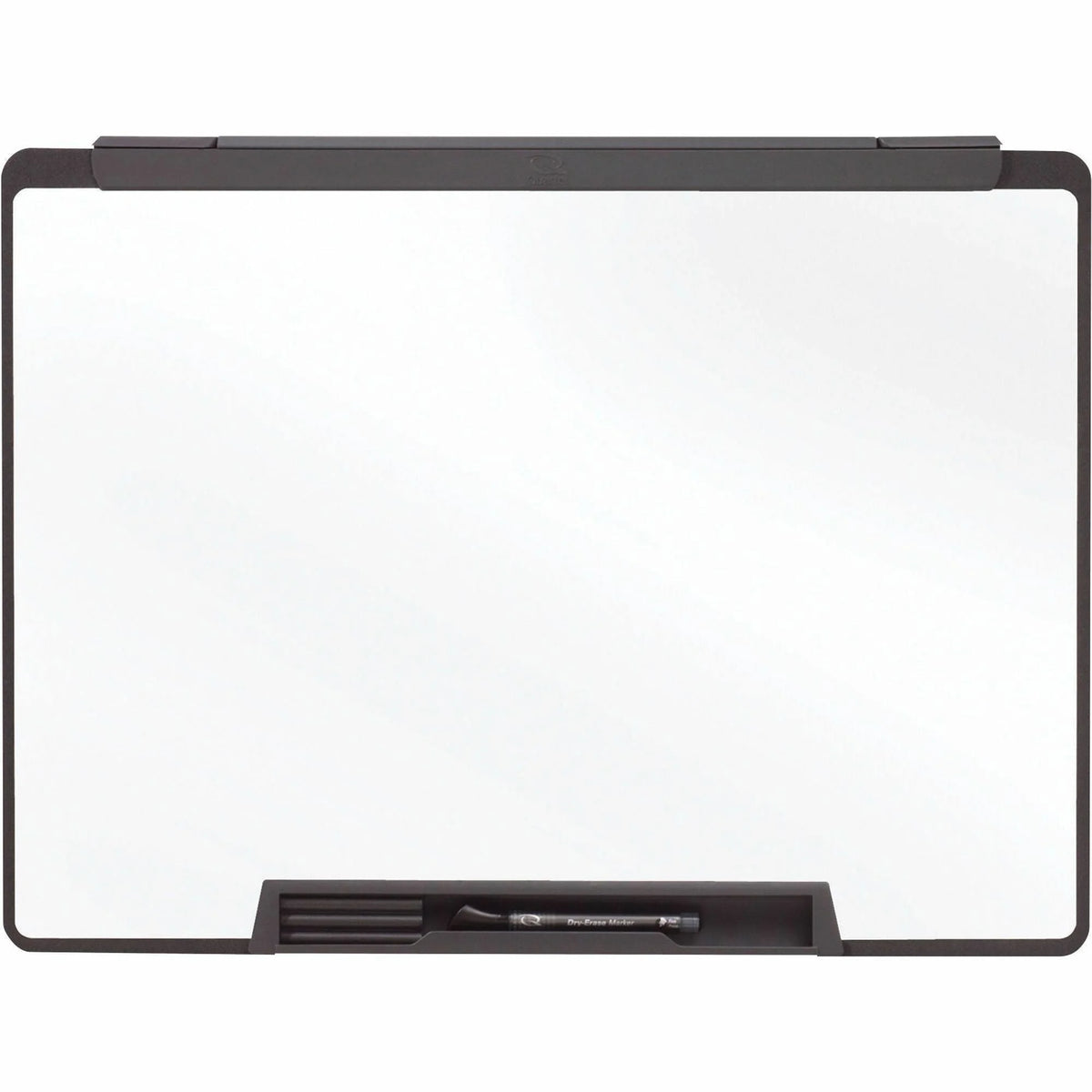 Quartet Motion Cubicle Whiteboard - 36x24’’ - White Melamine - Black Frame - Dry Erase Boards