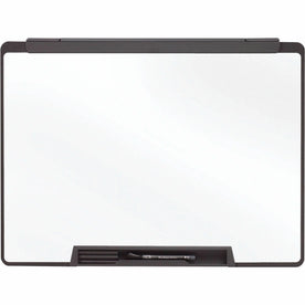 Quartet Motion Cubicle Whiteboard - 36x24’’ - White Melamine - Black Frame - Dry Erase Boards