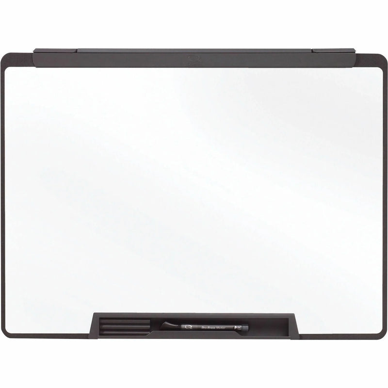 Quartet Motion Cubicle Whiteboard - 36x24’’ - White Melamine - Black Frame - Dry Erase Boards