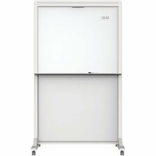 Quartet Motion Dual-Track Mobile Magnetic Dry-Erase Easel - 40’’ (3.3 ft) Width x 68’’ (5.7 Height - White Painted