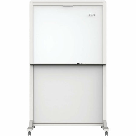 Quartet Motion Dual-Track Mobile Magnetic Dry-Erase Easel - 2000
