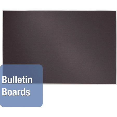 Quartet Oval Office Bulletin Board - 24x36 Black Fabric - Frameless & Flexible - Boards
