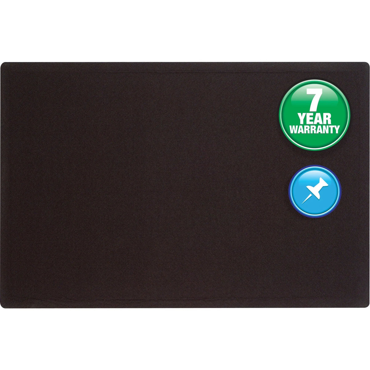 Quartet Oval Office Bulletin Board - 36x48 - Black Fabric Surface - Boards