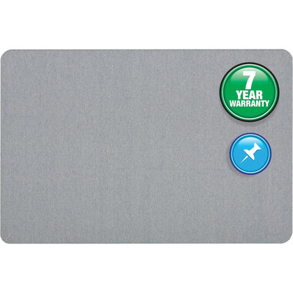 Quartet Oval Office Bulletin Board - Light Blue Fabric - 36’’ x 48’’ - Frameless - Boards