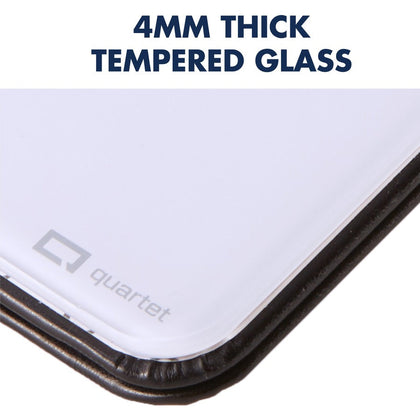 Quartet Portable Glass Dry-Erase Pad - Compact Desktop Magnetic Whiteboard - Dry Erase Boards