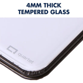 Quartet Portable Glass Dry-Erase Pad - Compact Desktop Magnetic Whiteboard - Dry Erase Boards
