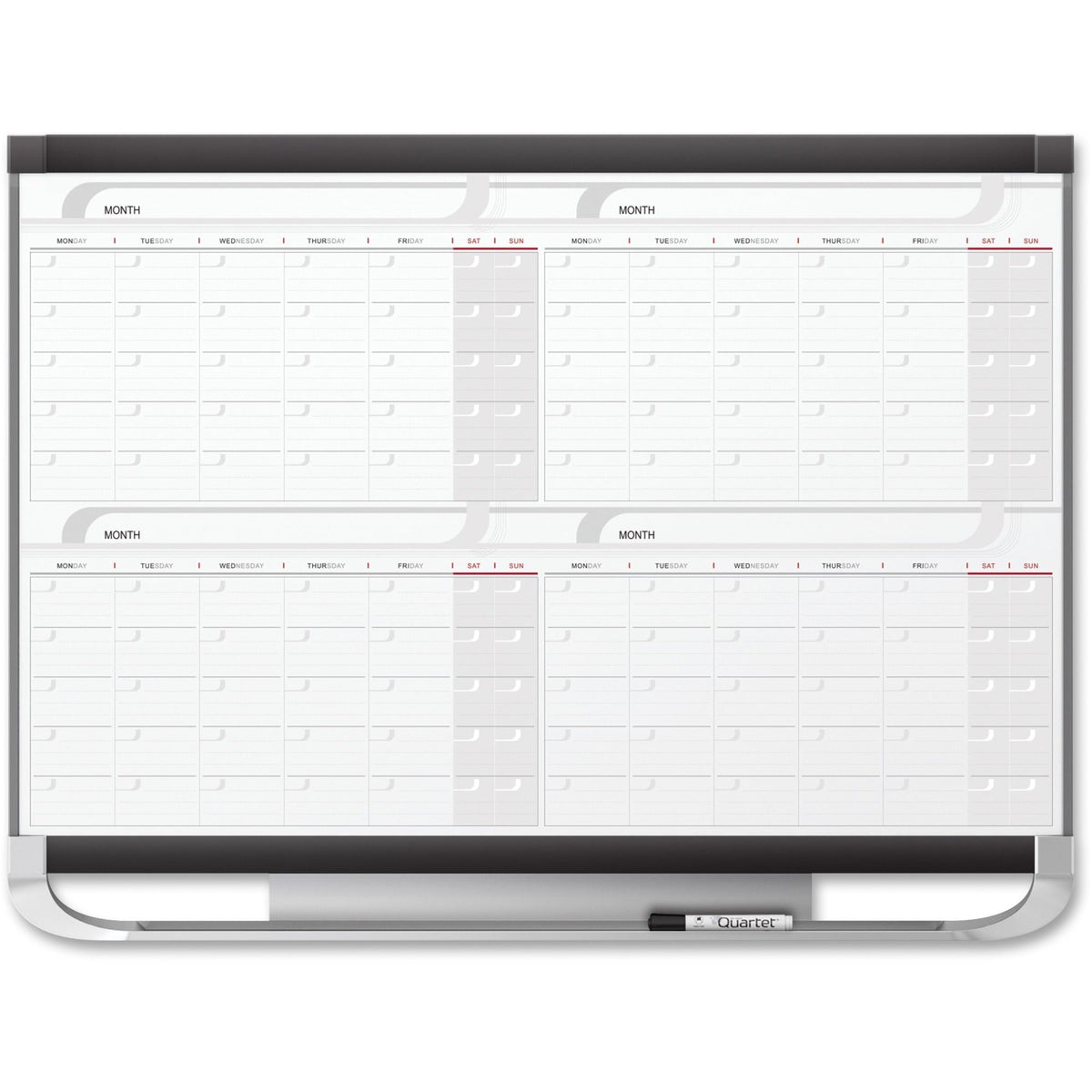 Quartet Prestige 2 Magnetic Calendar Total Erase Whiteboard - 2000