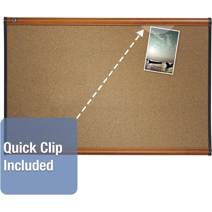 Quartet Prestige Bulletin Board: 36x48 Brown Cork Surface Self-healing Durable - Boards