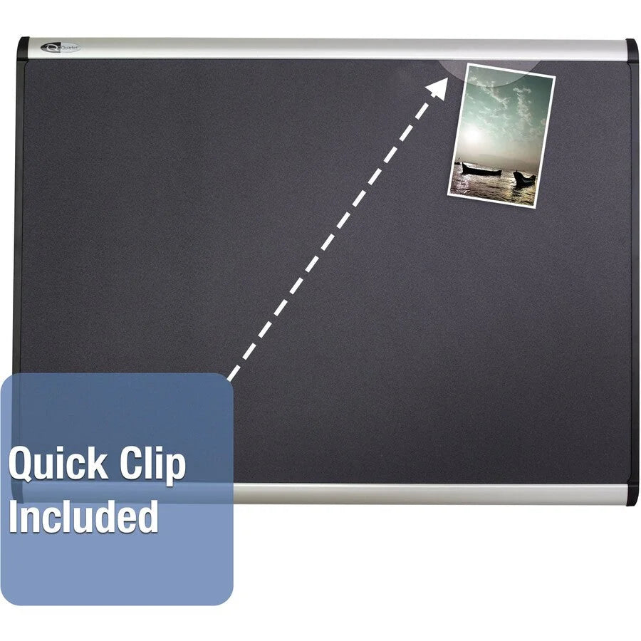 Quartet Prestige Plus Magnetic Bulletin Board - Self-healing Durable - Gray Fabric Surface - Boards