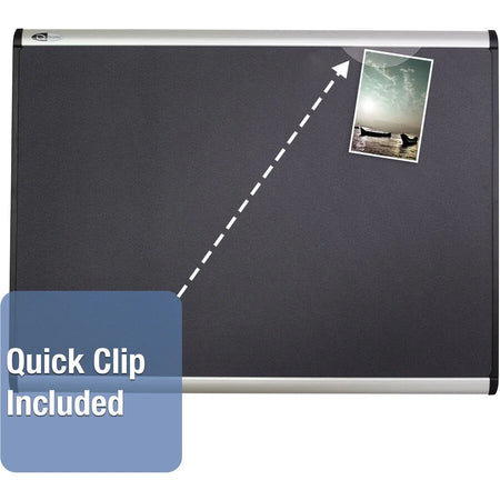 Quartet Prestige Plus Magnetic Bulletin Board - Self-healing Durable - Gray Fabric Surface - Boards