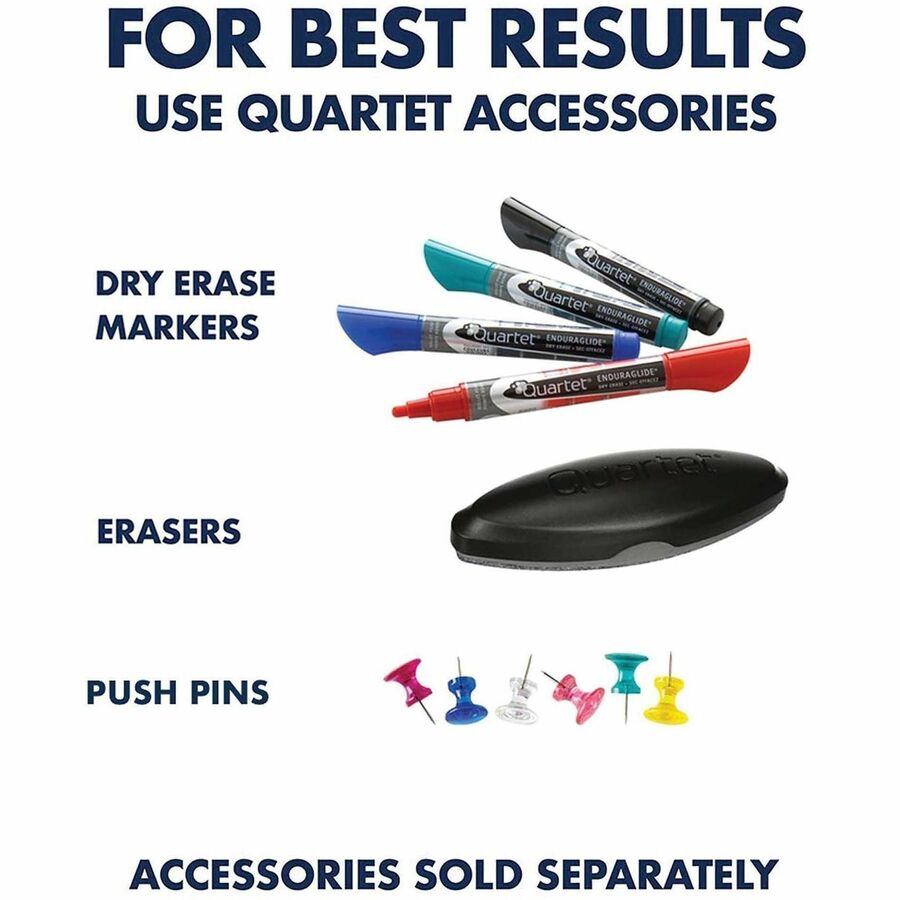 Quartet Standard Combination Whiteboard/Cork Bulletin Board - Alternate-Image6