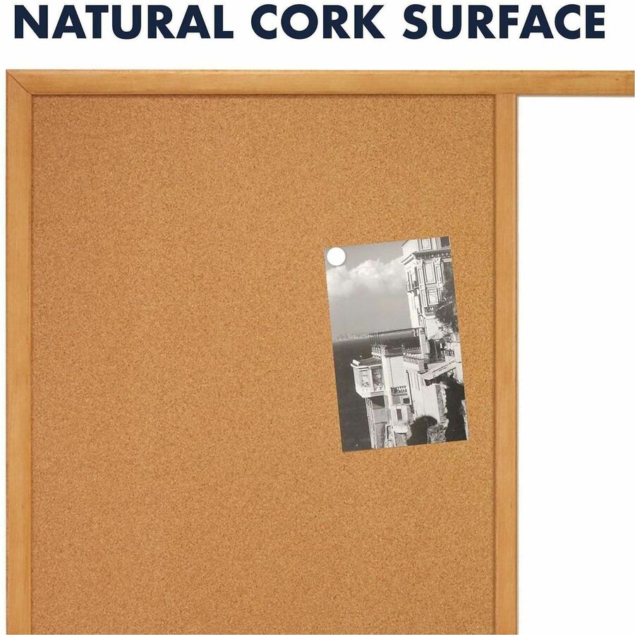 Quartet Standard Combination Whiteboard/Cork Bulletin Board - Alternate-Image2