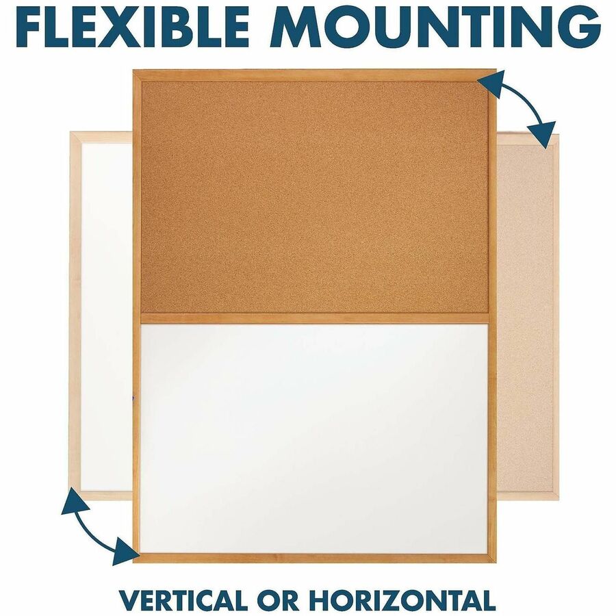 Quartet Standard Combination Whiteboard/Cork Bulletin Board - Alternate-Image5