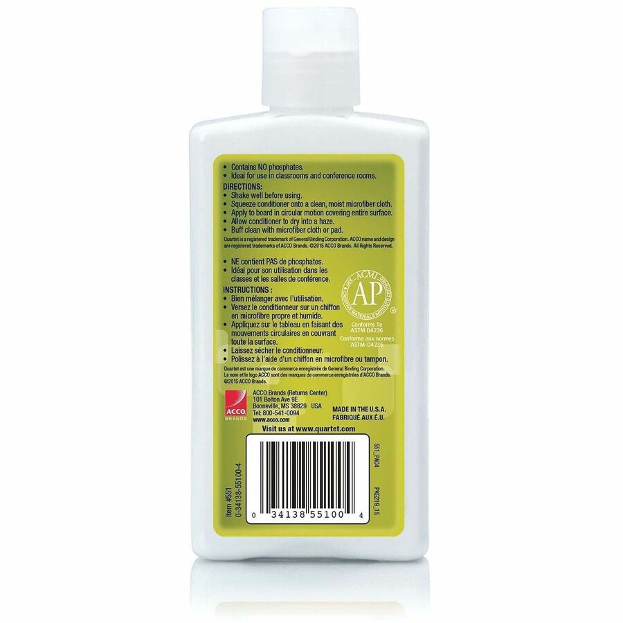 Quartet Whiteboard Cleaner/Conditioner - Rear