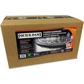 Quick Dam Flood Barriers - 3.5’’ Height - Black - 8 / Carton - Spill Control & Absorbents