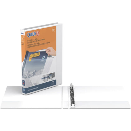 QuickFit Round Ring Binder - 5/8’’ Capacity Letter Size 100 Sheet - Presentation / View Binders