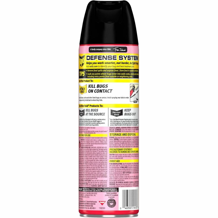 Raid Ant & Roach Killer Spray - Rear