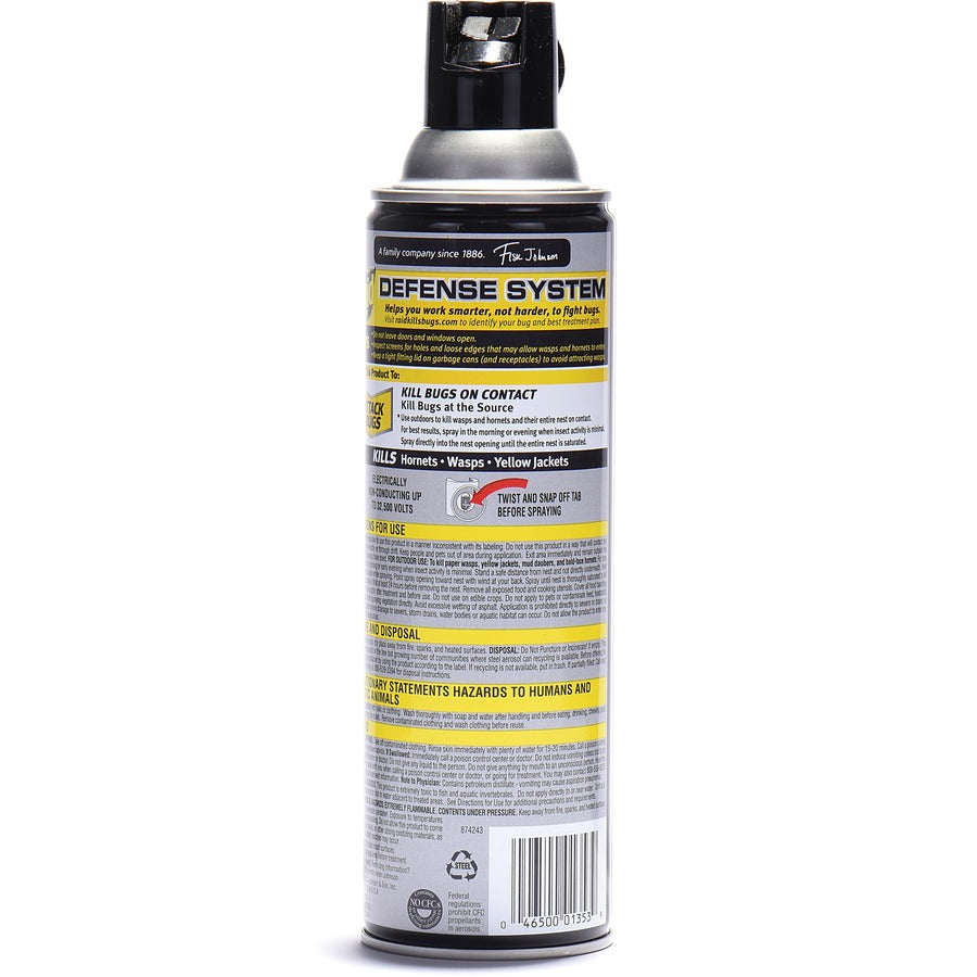 Raid Wasp/Hornet Killer Spray - Rear