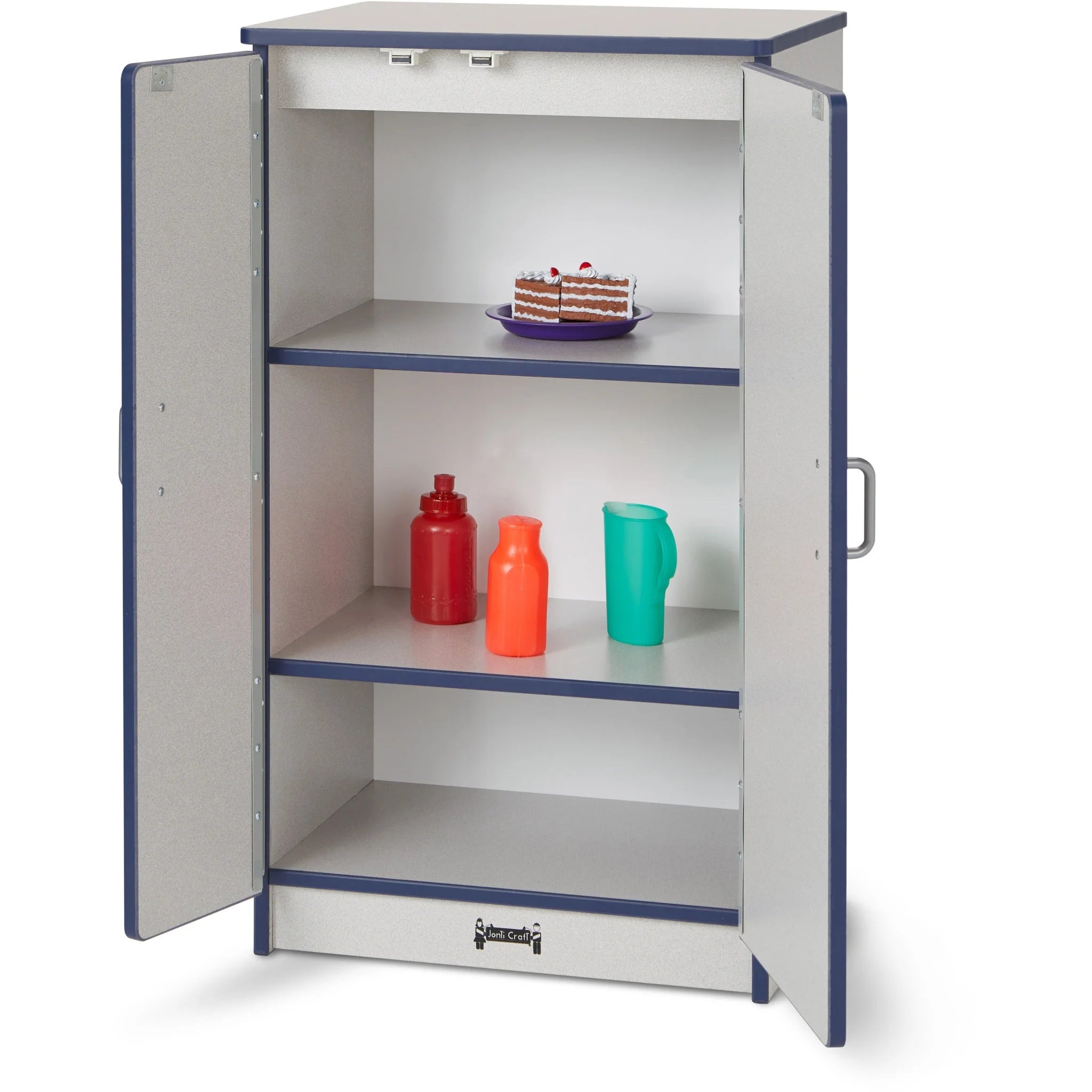 Rainbow Accents Culinary Creations Kitchen Refrigerator - Navy - Pretend Play