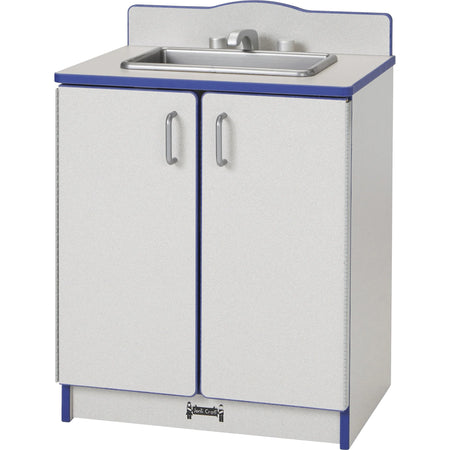 Rainbow Accents Culinary Creations Kitchen Sink - Blue Wood - Pretend Play