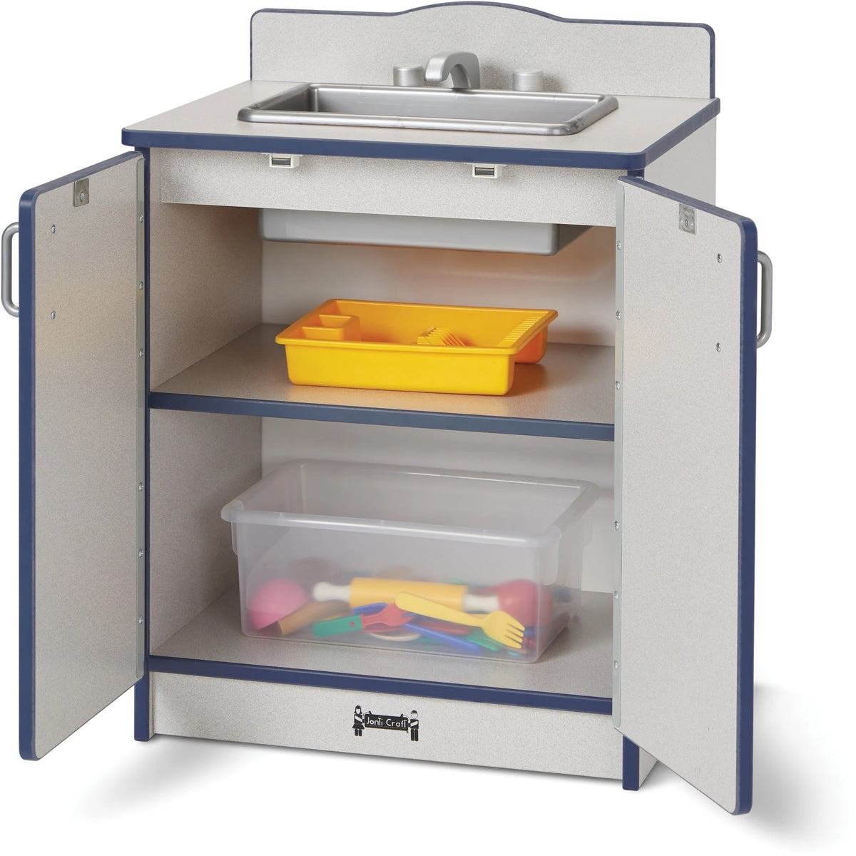 Rainbow Accents Culinary Creations Kitchen Sink - Navy Wood Finish - Pretend Play