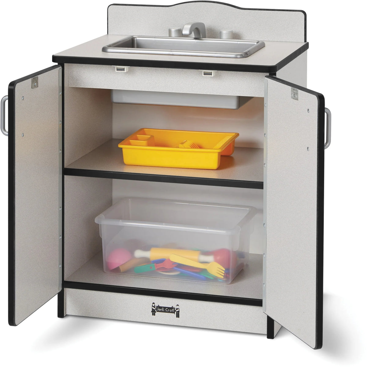 Rainbow Accents Culinary Creations Kitchen Sink - Stylish Wood Design - Pretend Play