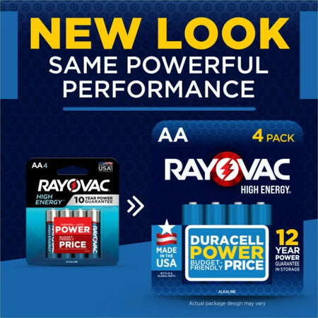 Rayovac Alkaline AA Batteries - Reliable Power for Everyday Devices - & Battery Chargers