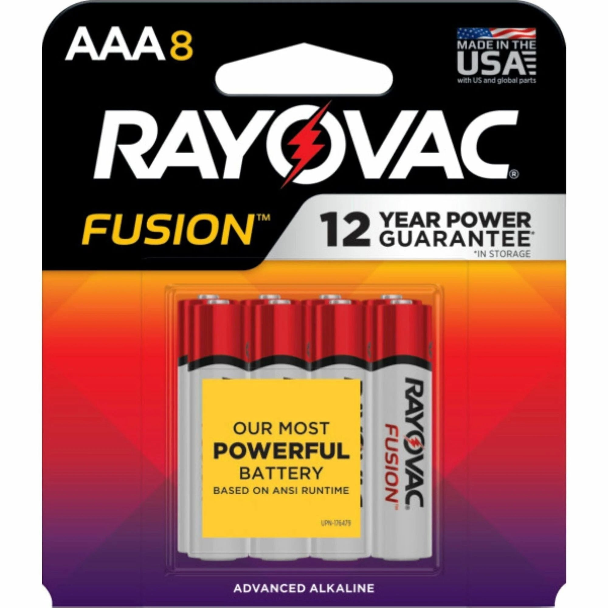 Rayovac Fusion AAA Batteries - Multipurpose Power - 8 Pack - & Battery Chargers