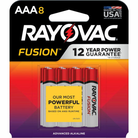 Rayovac Fusion AAA Batteries - Multipurpose Power - 8 Pack - & Battery Chargers