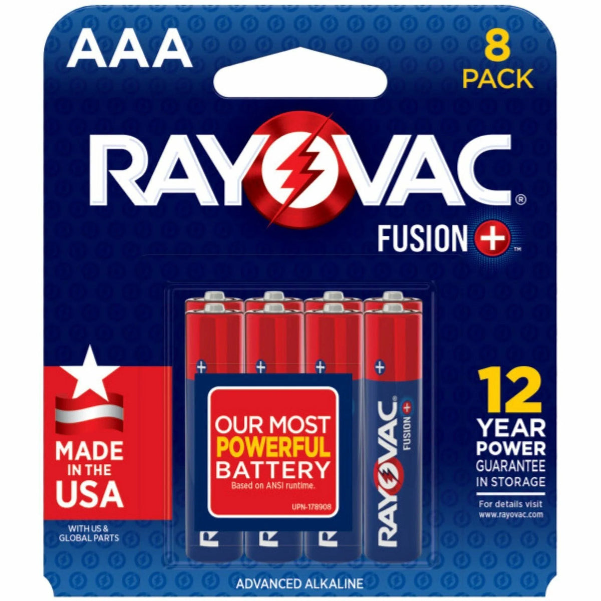 Rayovac Fusion AAA Batteries - Power for High Drain Devices - 8 Pack 4 Carton - & Battery Chargers