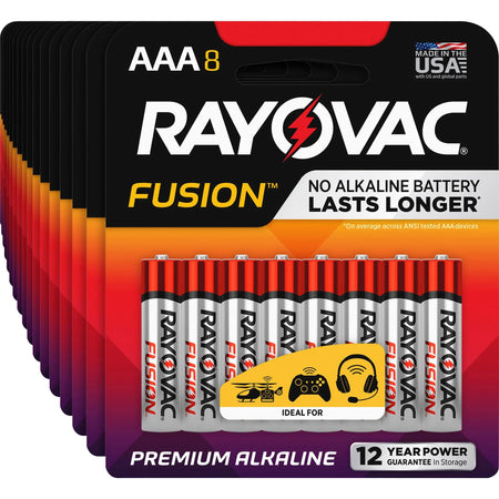 Rayovac Fusion Alkaline AAA Batteries - Multipurpose Power Solution - & Battery Chargers