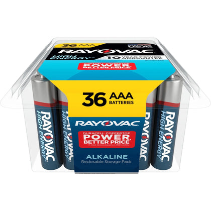 Rayovac High Energy AAA Batteries - Long-lasting Power for Flashlight Remote Mouse - & Battery Chargers