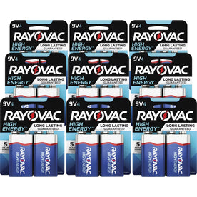 Rayovac High-Energy Alkaline 9V Battery 4-Packs - Multipurpose Power Solution - Batteries & Chargers
