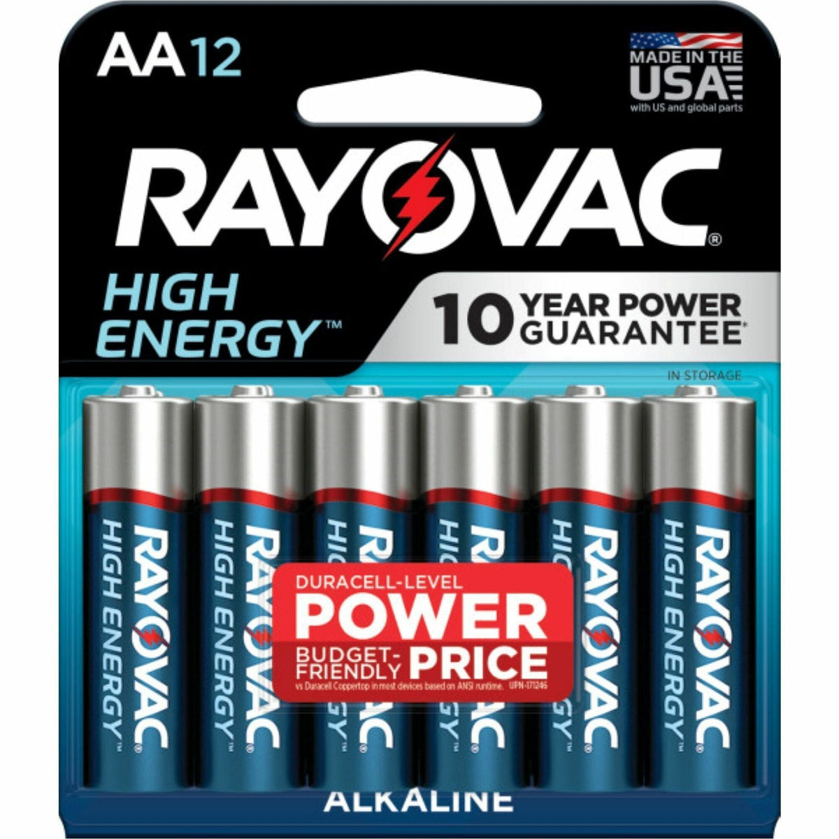 Rayovac High Energy Alkaline AA Batteries - 2000