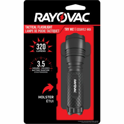 Rayovac RoughNeck 3AAA LED Tactical Flashlight - 260 lm - Water & Drop Resistant - Flashlights