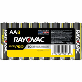 Rayovac Ultra Pro Alkaline AA Batteries - 1.5V DC - 8 Pack - & Battery Chargers
