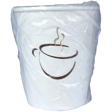 RDI 9 oz Single Wall Wrapped Hot Paper Cups - fl - White - Drink Beverage Coffee Chocolate Tea