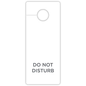 RDI Do-Not-Disturb Hang Sign - ’Do Not Disturb’ Print - 3x8’’ - White - 100/Carton - Signs & Nameplates
