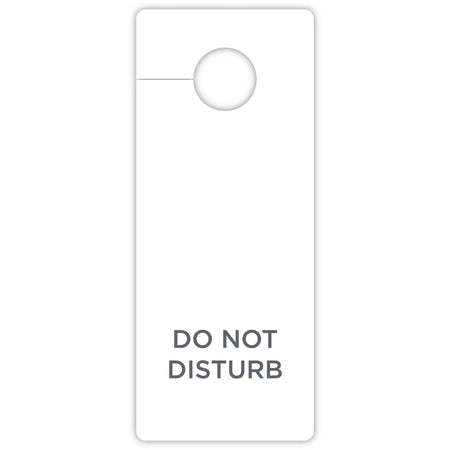 RDI Do-Not-Disturb Hang Sign - ’Do Not Disturb’ Print - 3x8’’ - White - 100/Carton - Signs & Nameplates