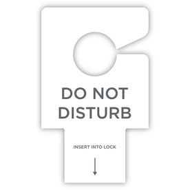 RDI Electric Lock Do-Not-Disturb Sign - ’Do Not Disturb’ Print - 2.8’’ x 4.5’’ - White - Signs & Nameplates