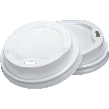 RDI Oval Slot Cup Lids - Round - White - 1000 / Carton - Cups