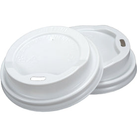 RDI Oval Slot Cup Lids: Round White Lids - 1000/Carton - Cups