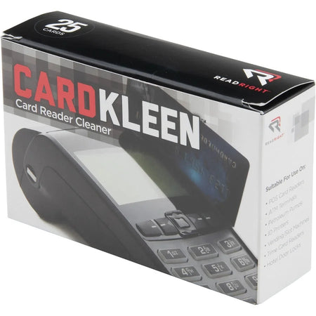 Read Right CardKleen: Non-Abrasive Magnetic Card Reader Cleaner - 25/Box - Electronics Cleaning Supplies