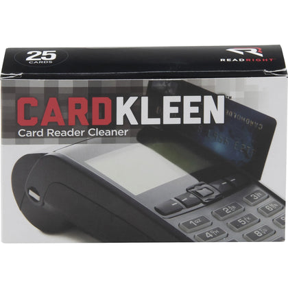 Read Right CardKleen: Non-Abrasive Magnetic Card Reader Cleaner - 25/Box - Electronics Cleaning Supplies