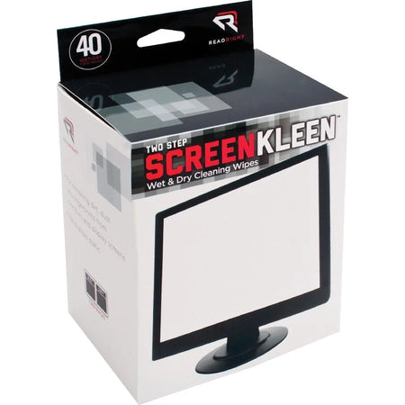 Read Right Kleen & Dry Screen Cleaners - Lint-free Anti-static - 2/Set - Electronics Cleaning Supplies