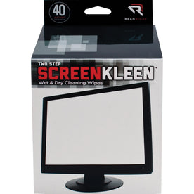 Read Right Kleen & Dry Screen Cleaners - Lint-free Anti-static - 2/Set - Electronics Cleaning Supplies
