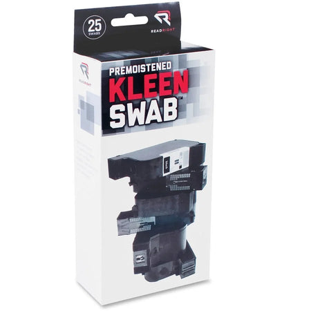 Read Right KleenSwab Presaturated Swabs - 25/Box - Clean Keyboards Printers Ink Cartridges - Electronics Cleaning