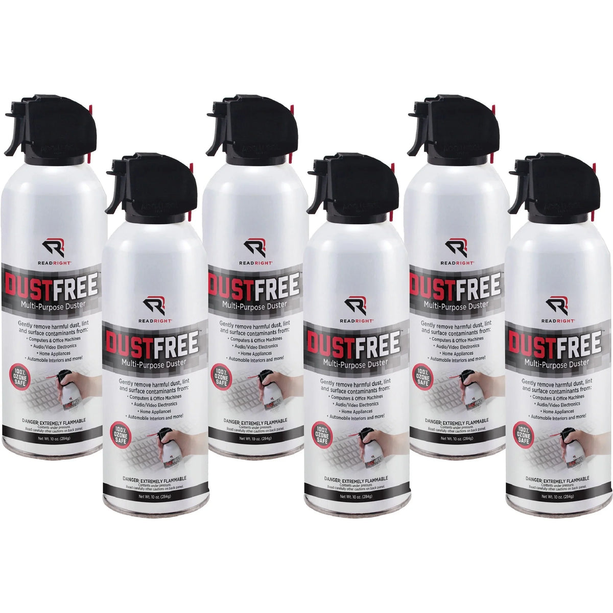 Read Right Multi-purpose Dusters - Dust-Free for Keyboard Computer - 6/Pack - Electronics Cleaning Supplies