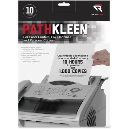 Read Right PathKleen Paper Path Cleaning Sheets - 10/Pack - Electronics Supplies